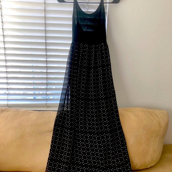 Dresses & Skirts - Sheer Maxi Dress w/Criss Cross Straps